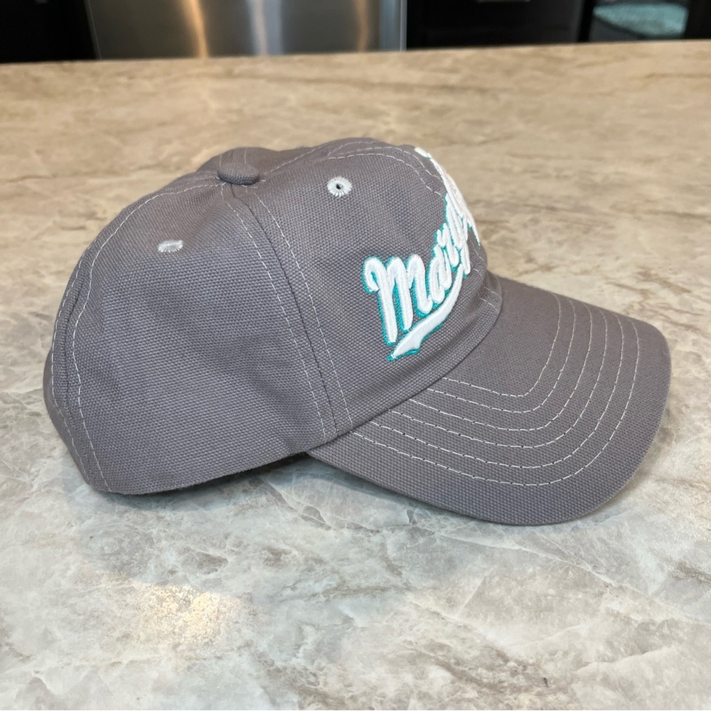 Margaritaville Denim Hat Cap Strap Back Blue Adustable gray - Picture 2 of 10
